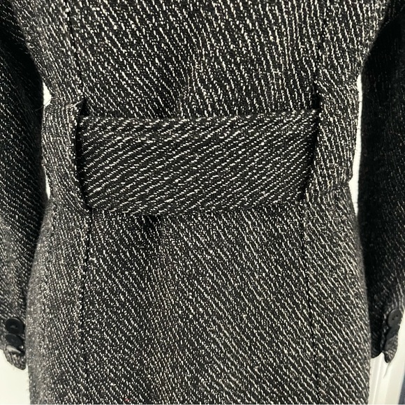 New Kenneth Blake New York Heathered Black/White Double Breasted Coat (M) - Picture 9 of 16